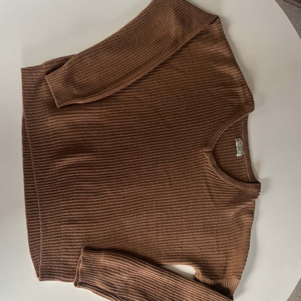 Poof Apparel V-Neck Knit Pullover Sweater